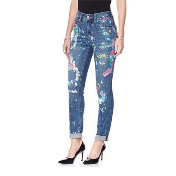 melissa mccarthy paint splatter jeans